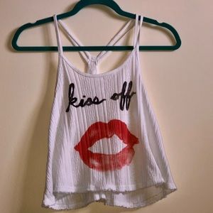 Aeropostale Kiss Off Tank Top White!✨